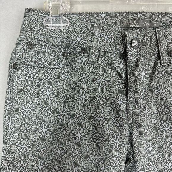 Prana Silver Spain Kara Skinny Pants Kaleidoscope Women’s Size 2/26 - Picture 4 of 10